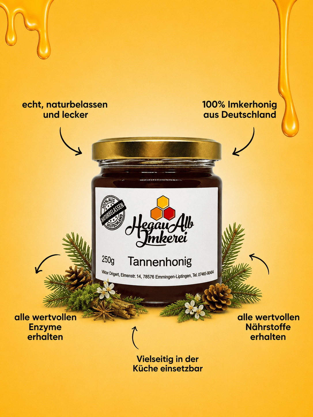 Deutscher Tannenhonig - 250g