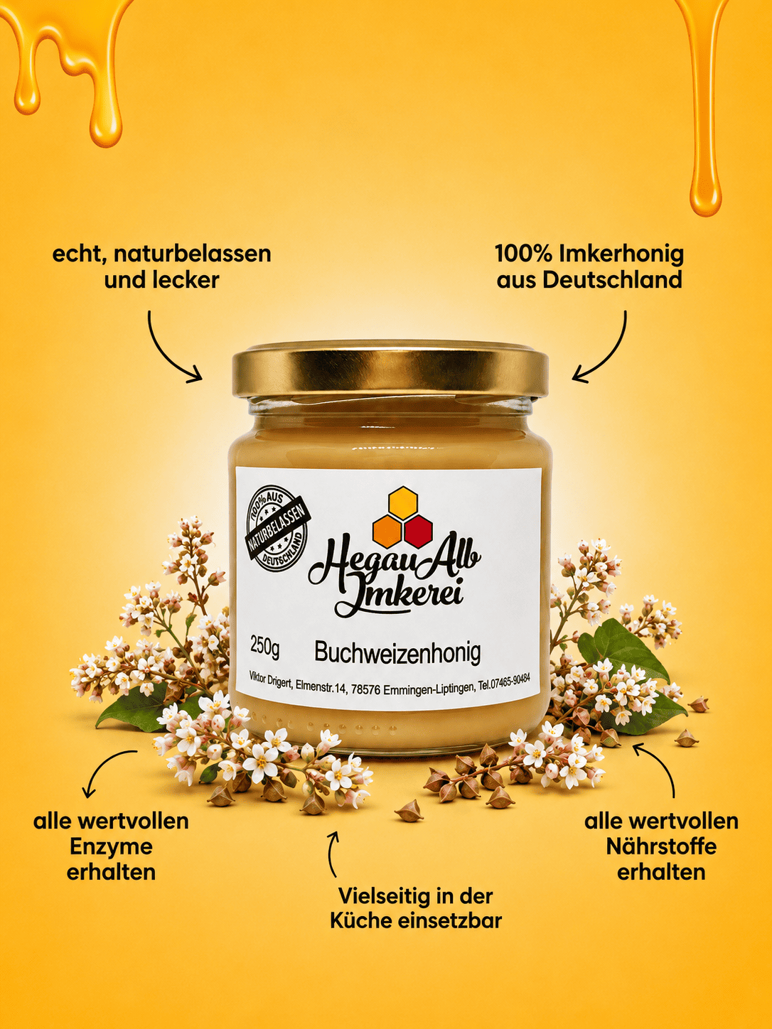Deutscher Buchweizenhonig - 250g