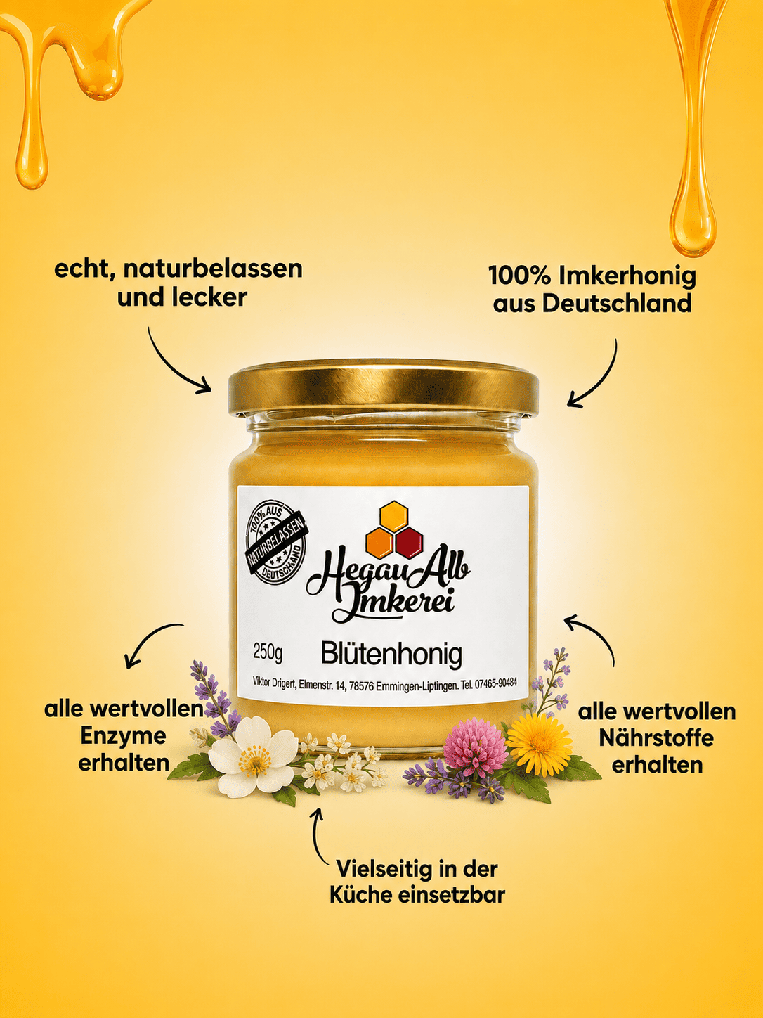 Deutscher Blütenhonig - 250g