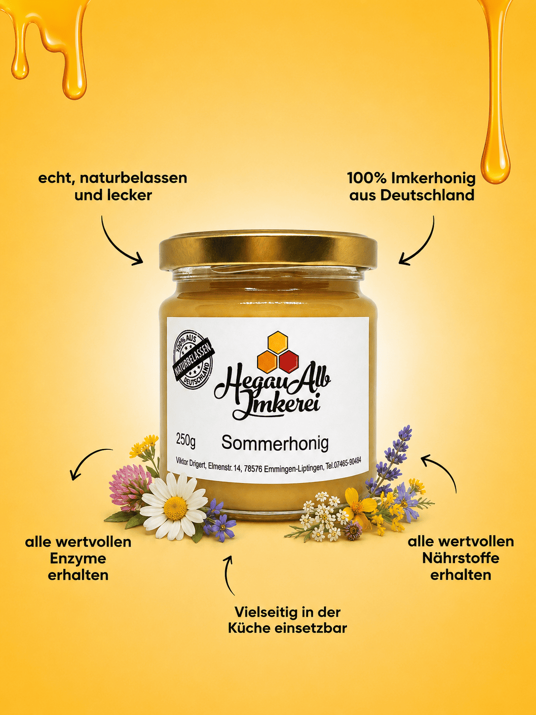 Deutscher Sommerhonig - 250g